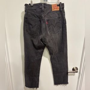 Levi’s 501 black grey denim wash size W 28 / L 26